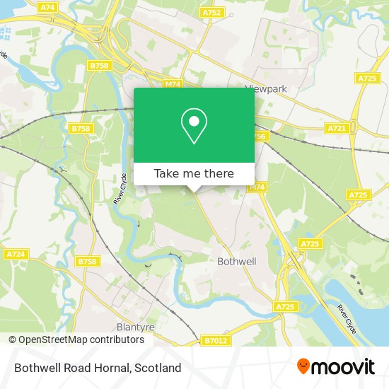 Bothwell Road Hornal map
