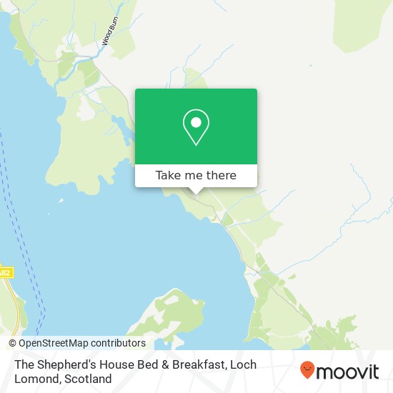 The Shepherd's House Bed & Breakfast, Loch Lomond map