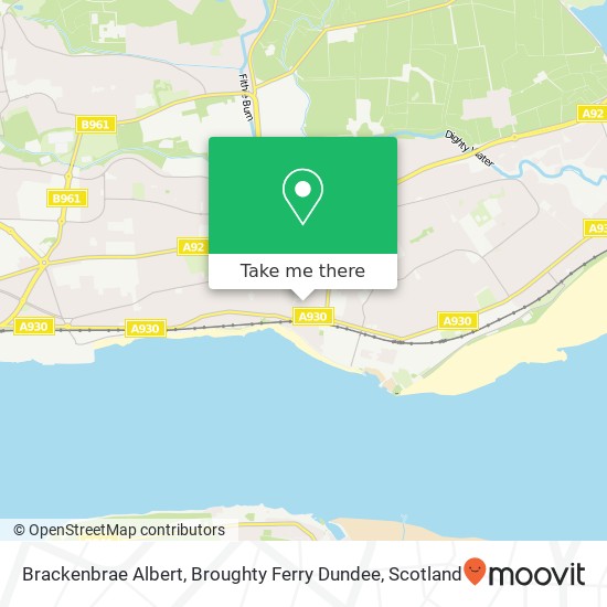 Brackenbrae Albert, Broughty Ferry Dundee map