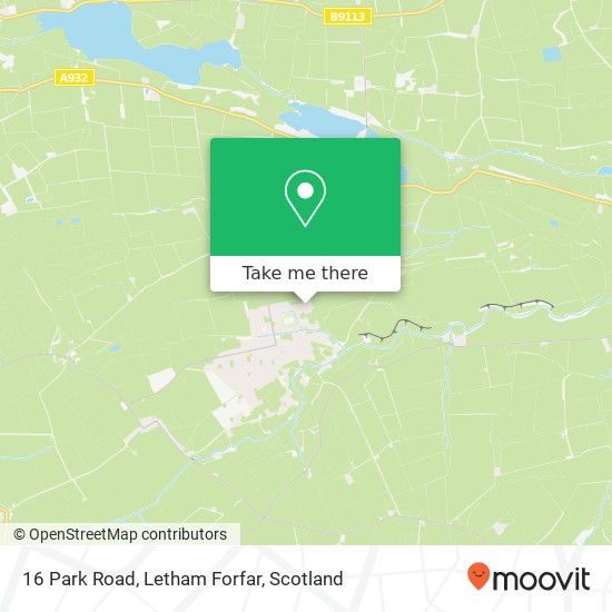 16 Park Road, Letham Forfar map