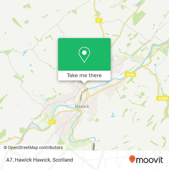 A7, Hawick Hawick map