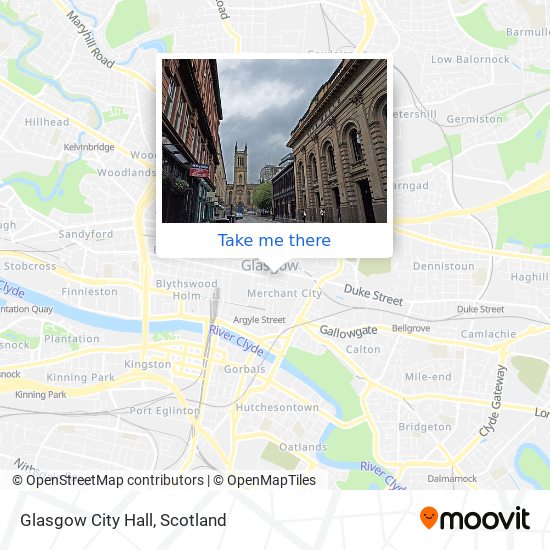 Glasgow City Hall map