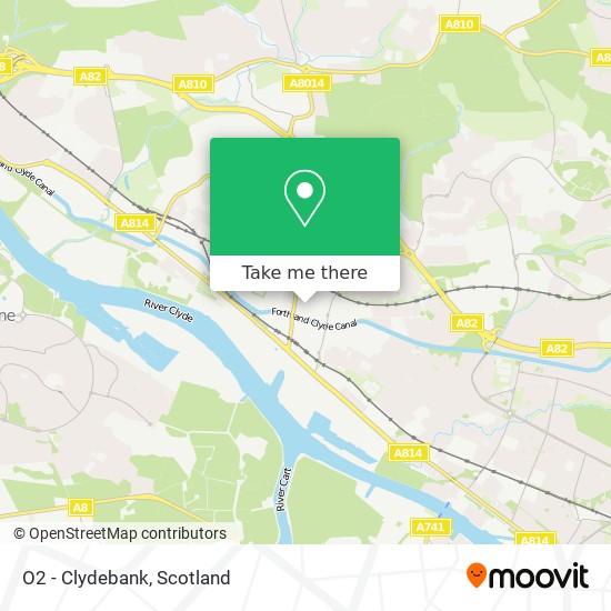 O2 - Clydebank map