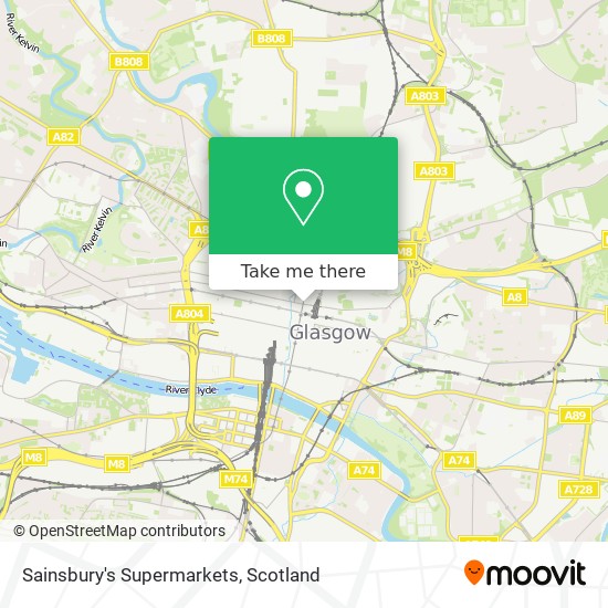 Sainsbury's Supermarkets map