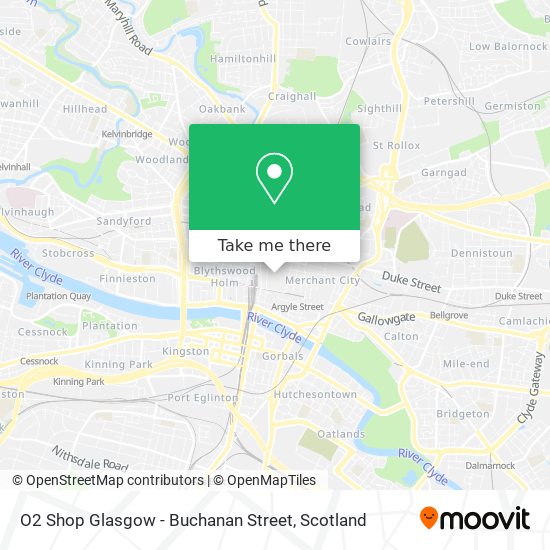O2 Shop Glasgow - Buchanan Street map