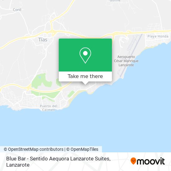 Blue Bar - Sentido Aequora Lanzarote Suites map