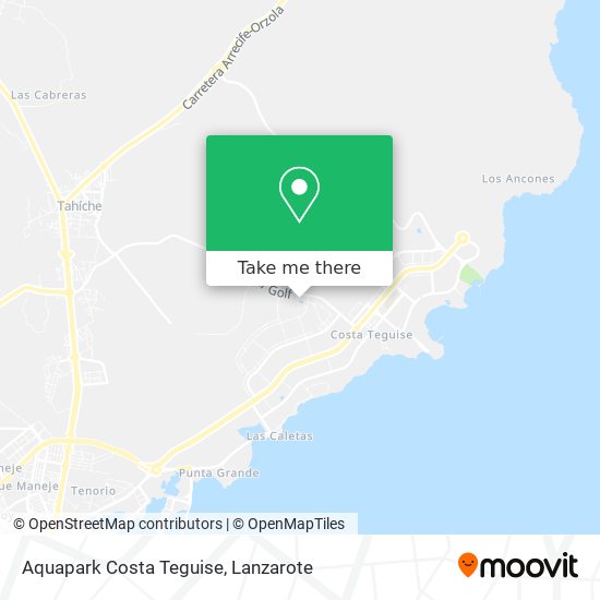 Aquapark Costa Teguise map