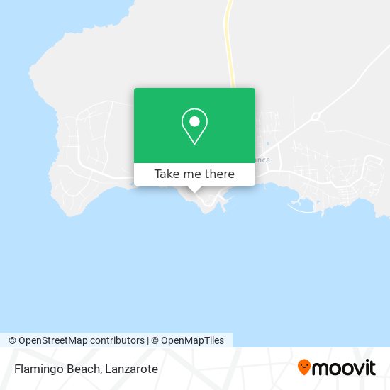 mapa Flamingo Beach