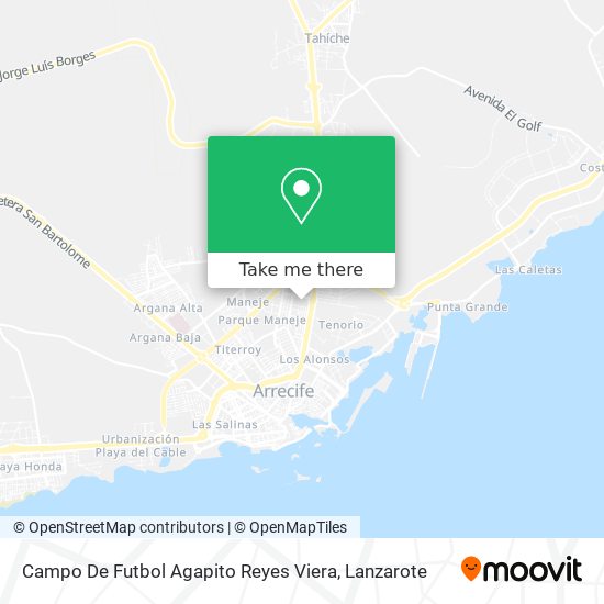 mapa Campo De Futbol Agapito Reyes Viera