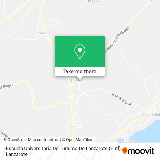 Escuela Universitaria De Turismo De Lanzarote (Eutl) map