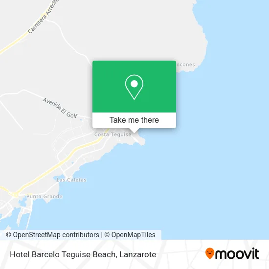 Hotel Barcelo Teguise Beach map