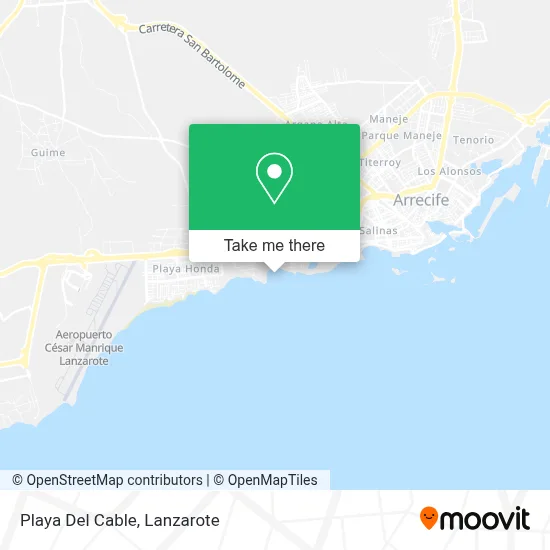 Playa Del Cable map