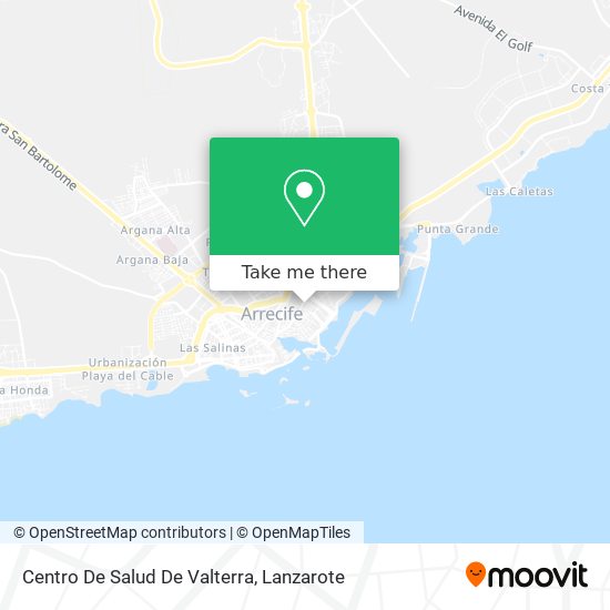 mapa Centro De Salud De Valterra