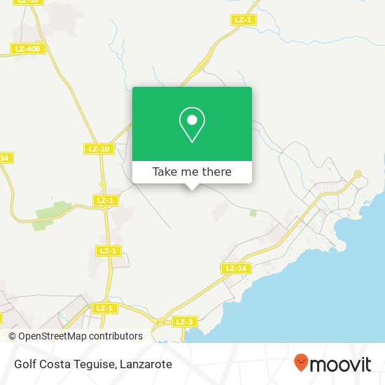 Golf Costa Teguise map