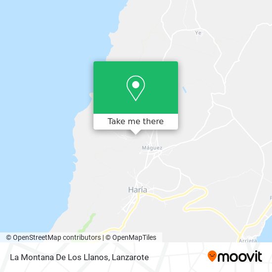 La Montana De Los Llanos map
