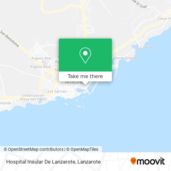 Hospital Insular De Lanzarote map