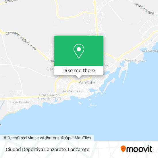 Ciudad Deportiva Lanzarote map