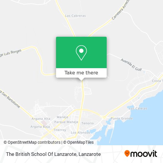 The British School Of Lanzarote map