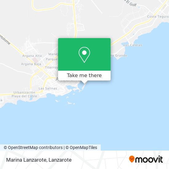 Marina Lanzarote map