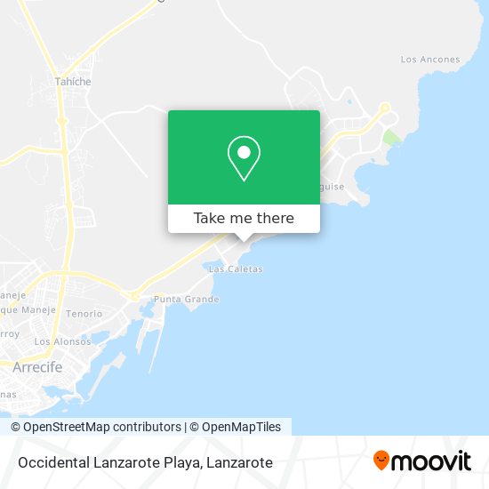 mapa Occidental Lanzarote Playa