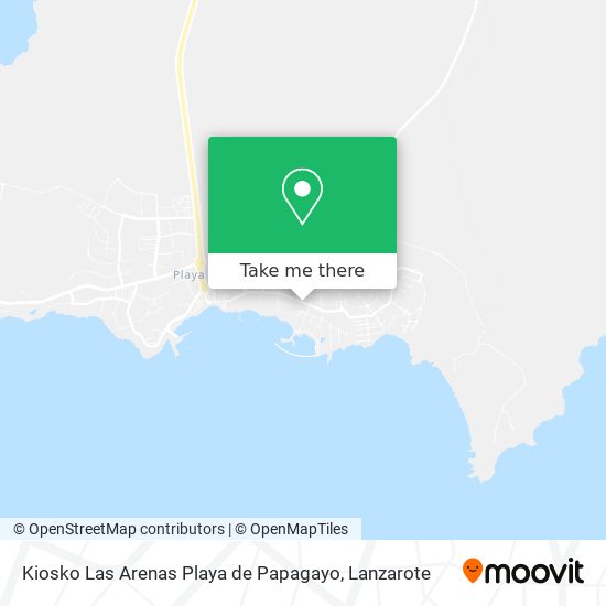 Kiosko Las Arenas Playa de Papagayo map