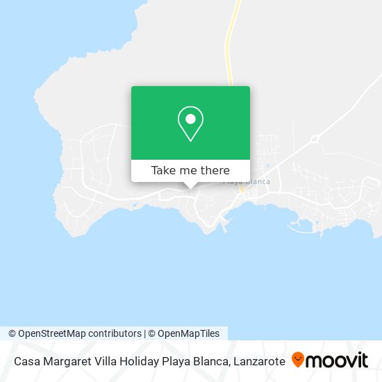 mapa Casa Margaret Villa Holiday Playa Blanca