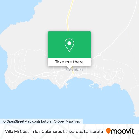 Villa Mi Casa in los Calamares Lanzarote map