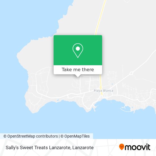 Sally's Sweet Treats Lanzarote map