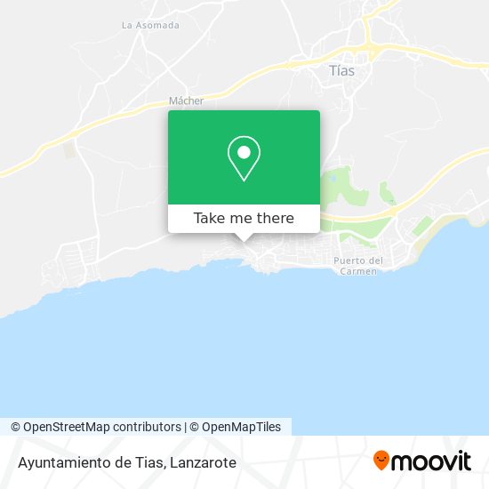 Ayuntamiento de Tias map