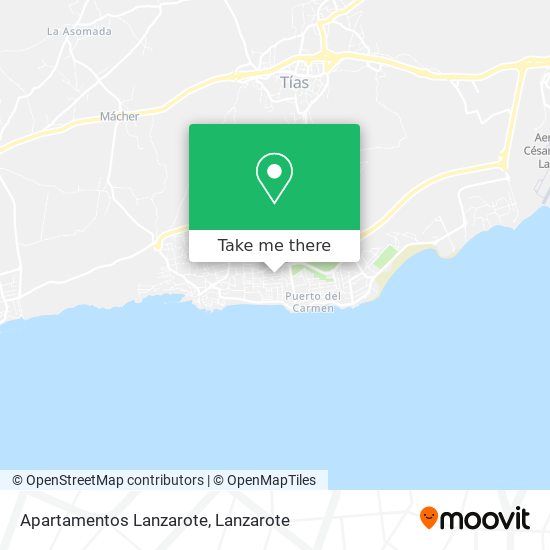 Apartamentos Lanzarote map
