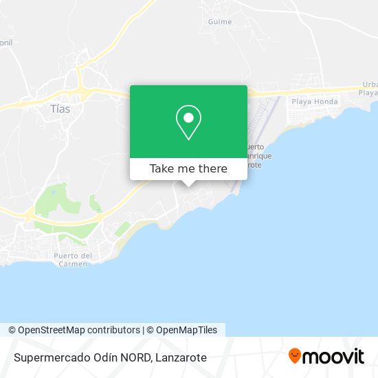 Supermercado Odín NORD map