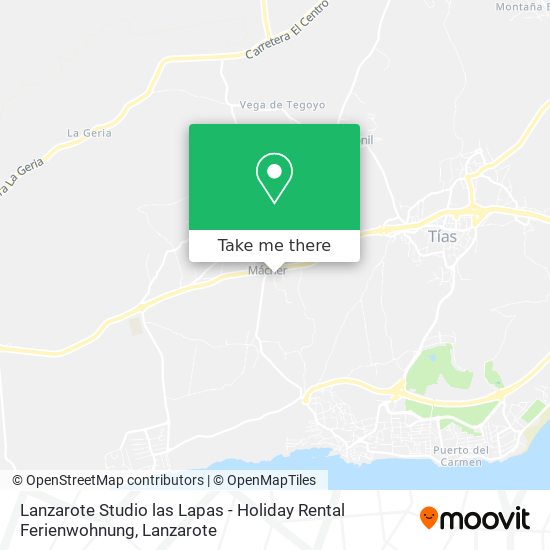 Lanzarote Studio las Lapas - Holiday Rental Ferienwohnung map