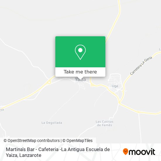 Martina's Bar - Cafeteria -La Antigua Escuela de Yaiza map