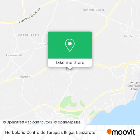 Herbolario Centro de Terapias Ikigai map
