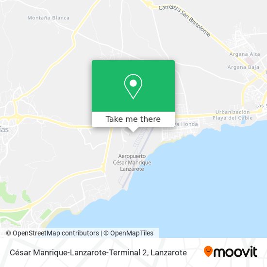 César Manrique-Lanzarote-Terminal 2 map