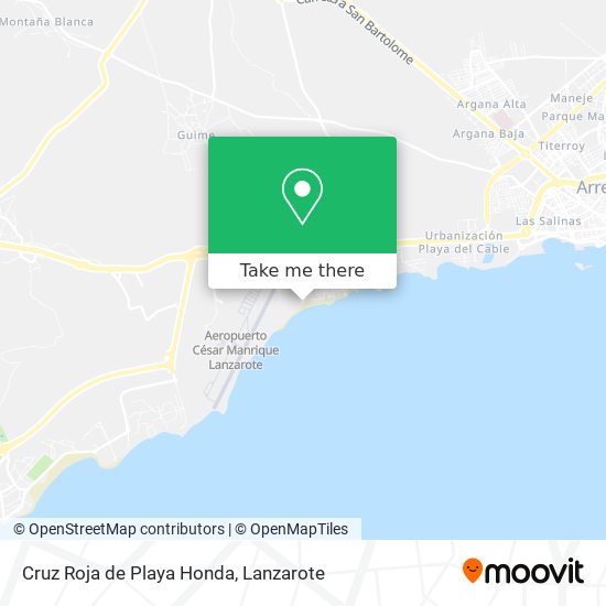 Cruz Roja de Playa Honda map