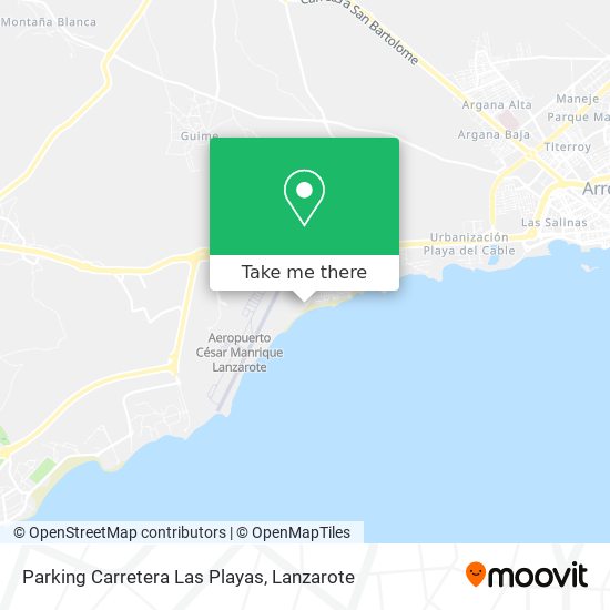 Parking Carretera Las Playas map