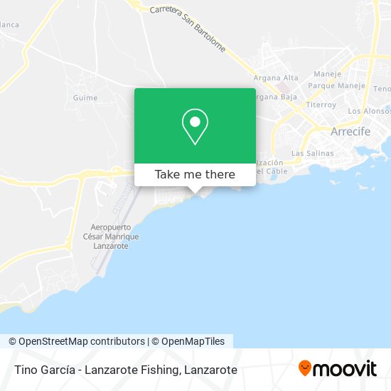 Tino García - Lanzarote Fishing map