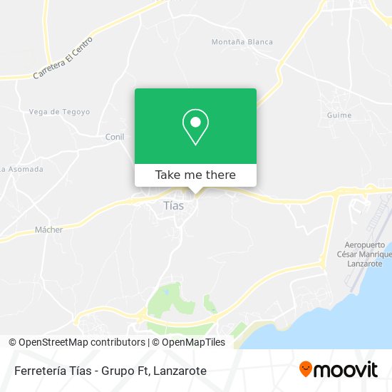 Ferretería Tías - Grupo Ft map