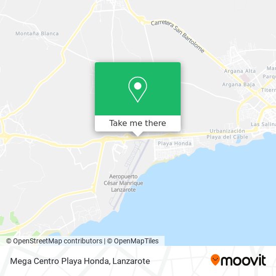 Mega Centro Playa Honda map