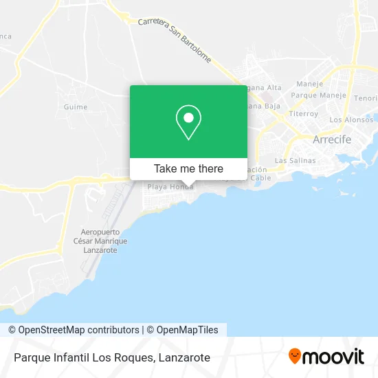 Parque Infantil Los Roques map
