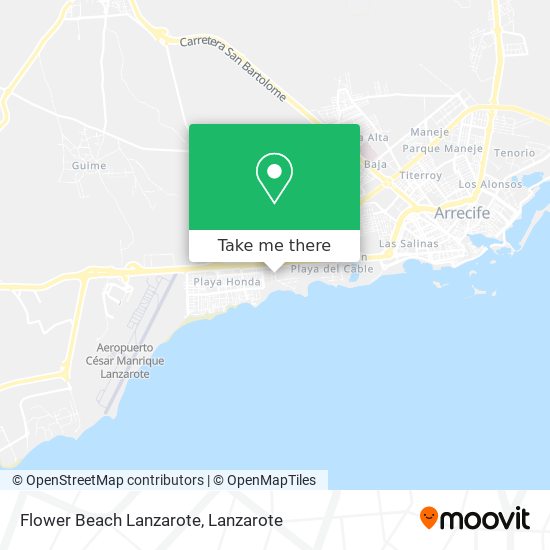 Flower Beach Lanzarote map