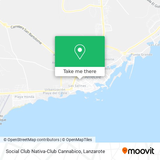 Social Club Nativa-Club Cannabico map