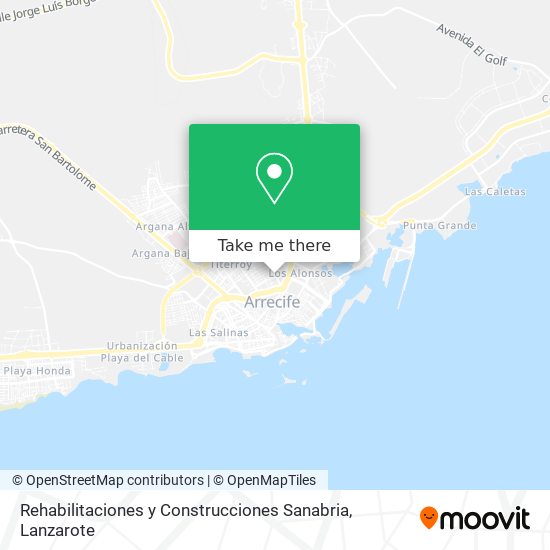 Rehabilitaciones y Construcciones Sanabria map