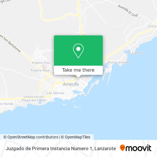 Juzgado de Primera Instancia Numero 1 map