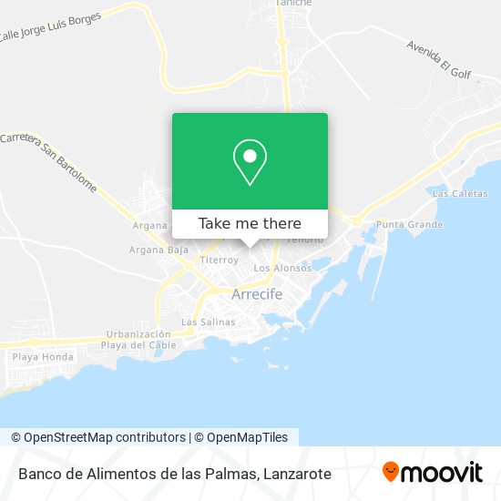 Banco de Alimentos de las Palmas map