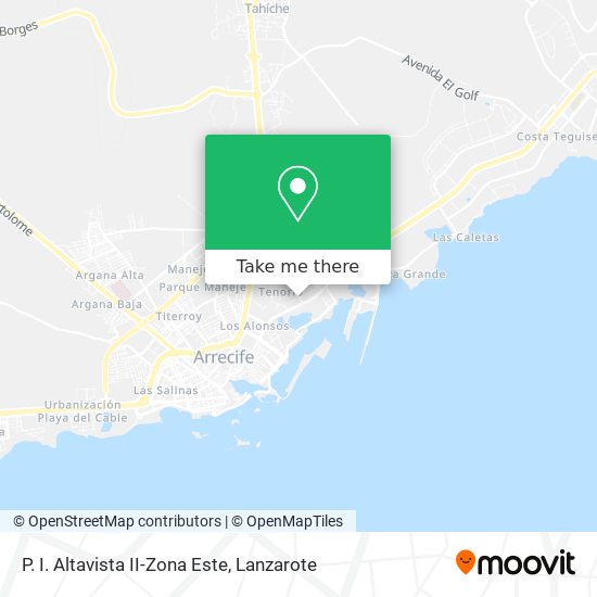 P. I. Altavista II-Zona Este map