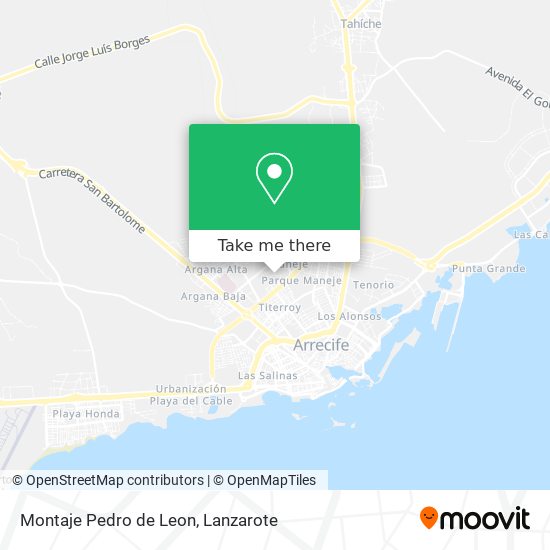 mapa Montaje Pedro de Leon
