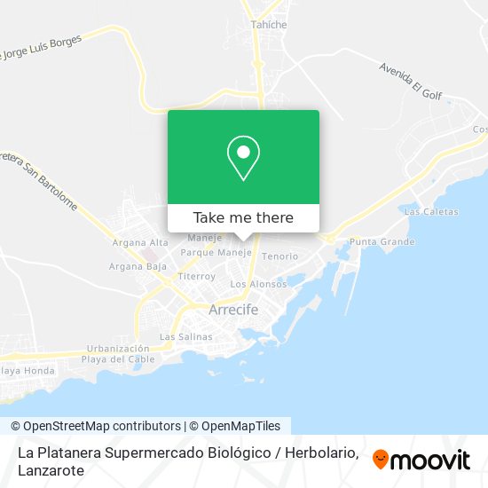 La Platanera Supermercado Biológico / Herbolario map