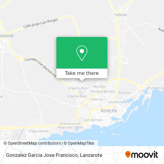 Gonzalez Garcia Jose Francisco map